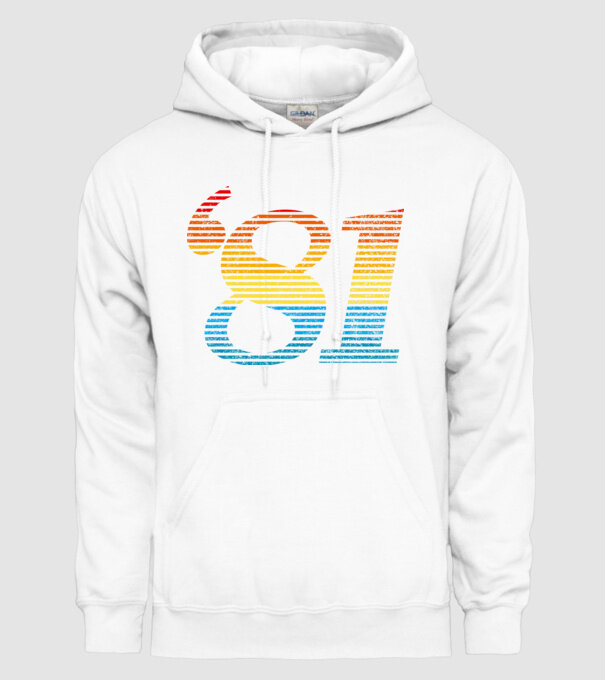 Retro Birthday 1981 model alb pe tricou