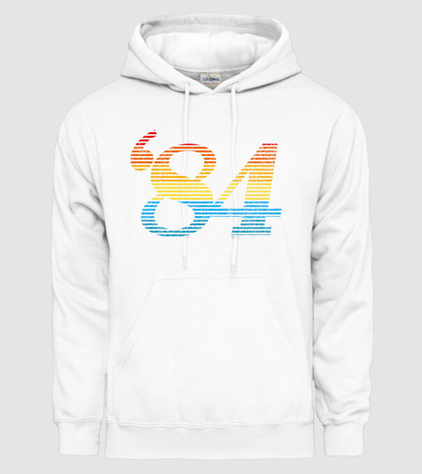 Retro Birthday 1984 model alb pe tricou