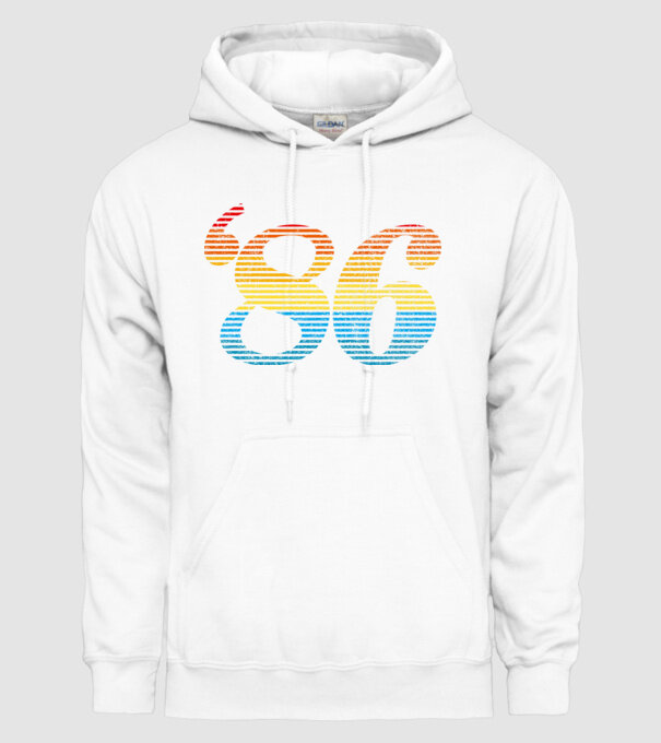 Retro Birthday 1986 model alb pe tricou