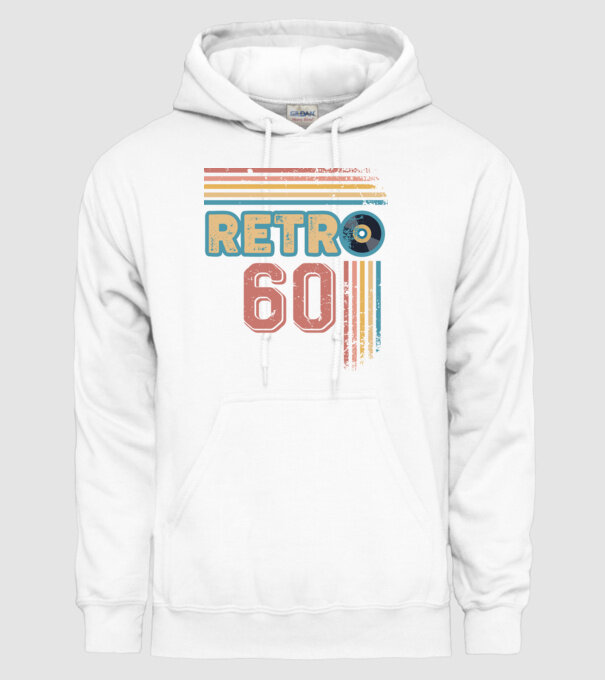 Retro 60 Birthday model alb pe tricou