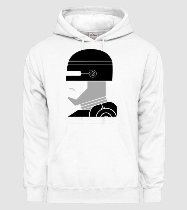 Robocop model alb pe tricou