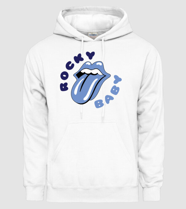 Rocky Baby model alb pe tricou
