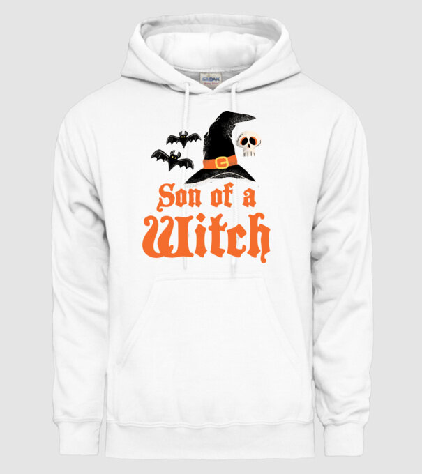 Son of a witch model alb pe tricou