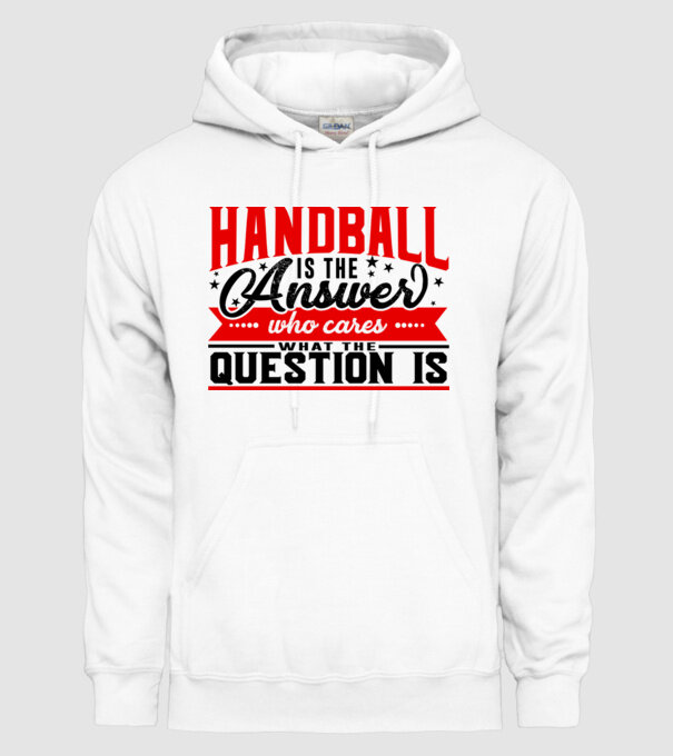 Sport is the answer HANDBALIST model alb pe tricou
