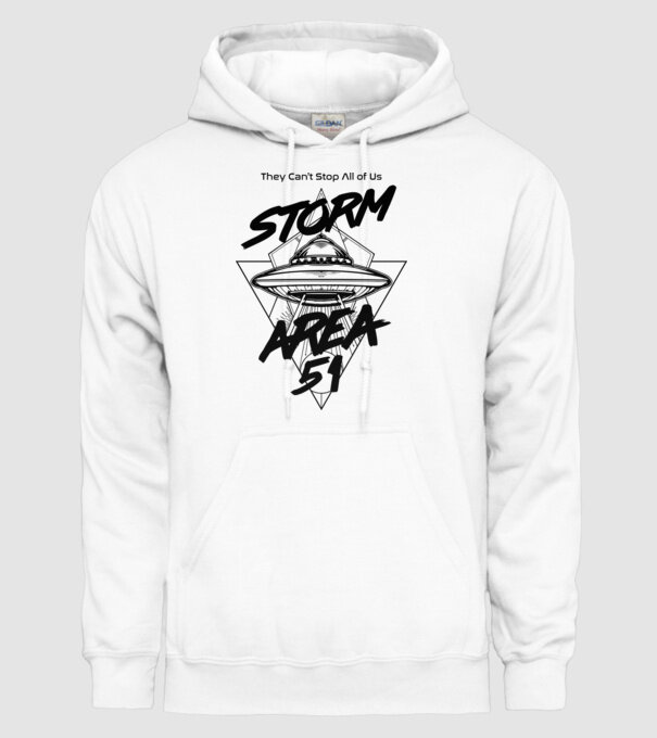 storm area ufo black model alb pe tricou