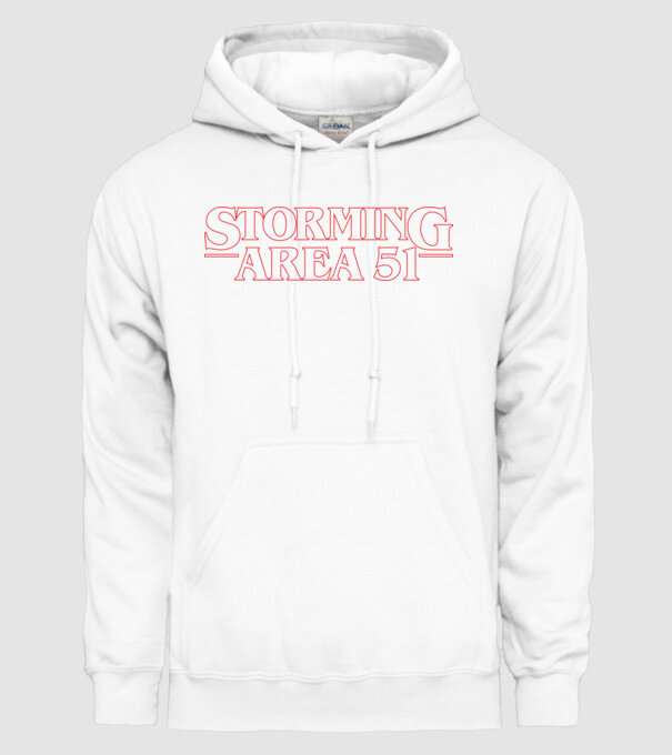 storming area 51 things outline model alb pe tricou