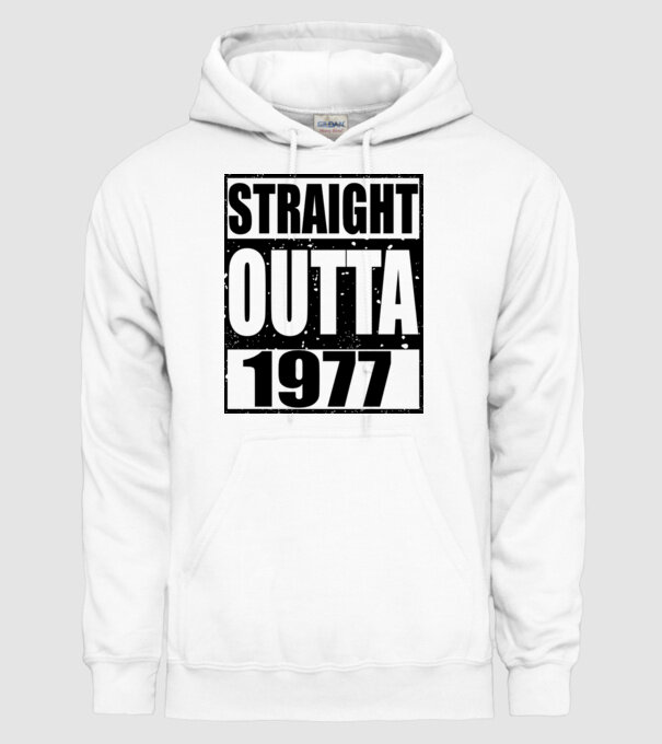 Straight Outta - 1977 model alb pe tricou