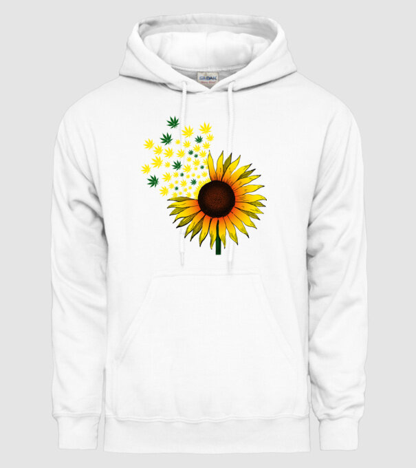Sunflower Weed model alb pe tricou