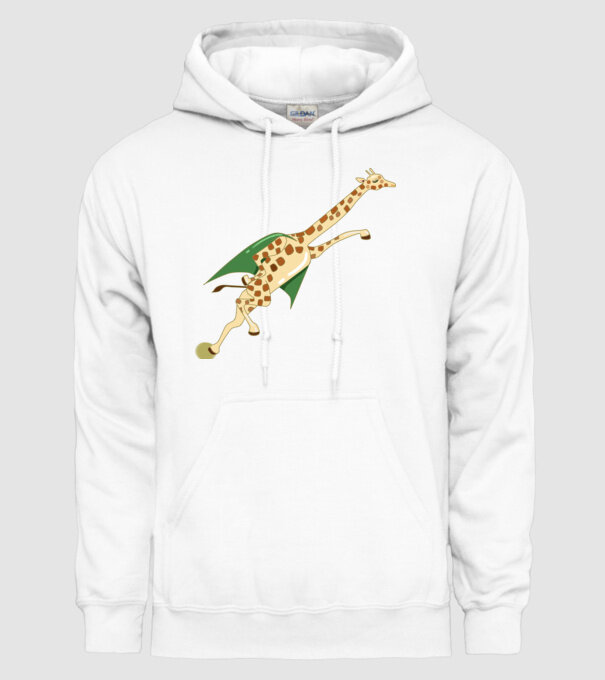 Girafă Super model alb pe tricou