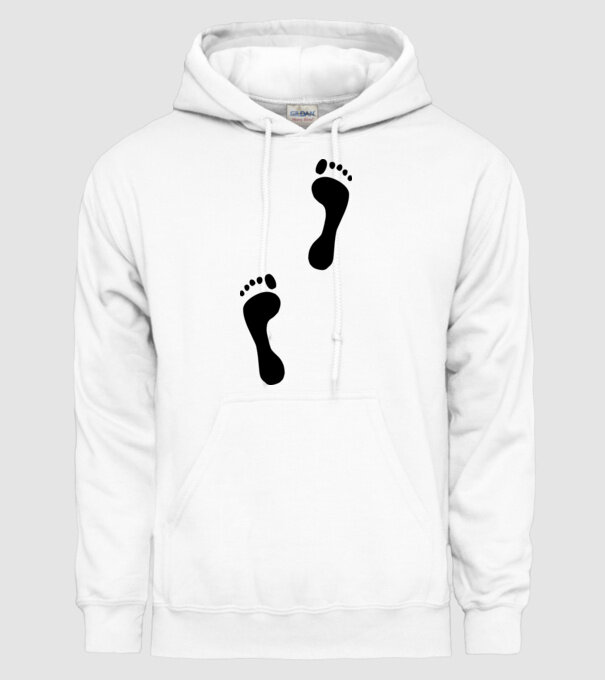 tălpi model alb pe tricou