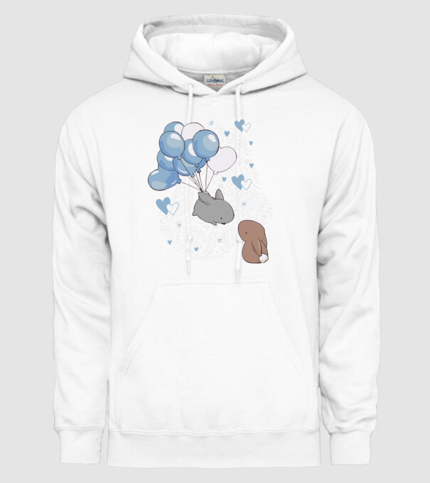 Tu ești melodia inimii mele iepurași model alb pe tricou