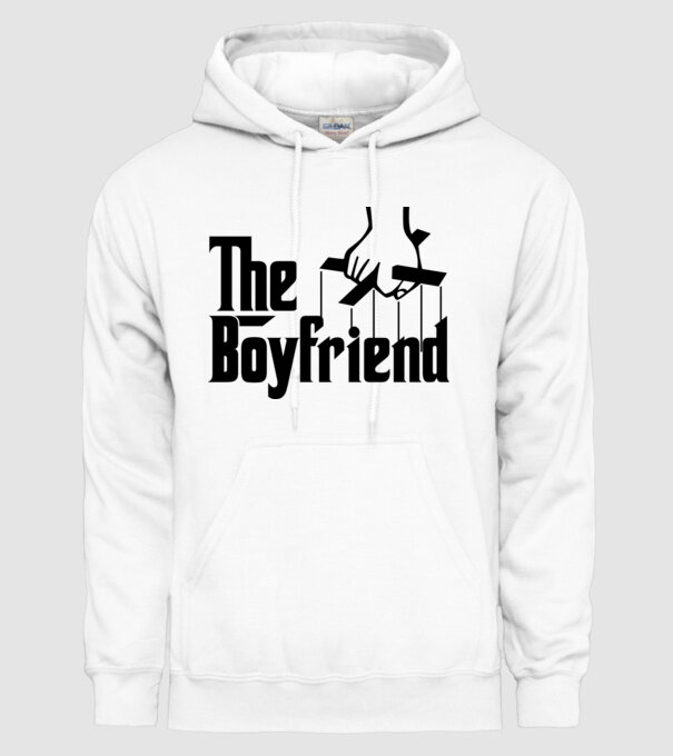 The Boyfriend model alb pe tricou