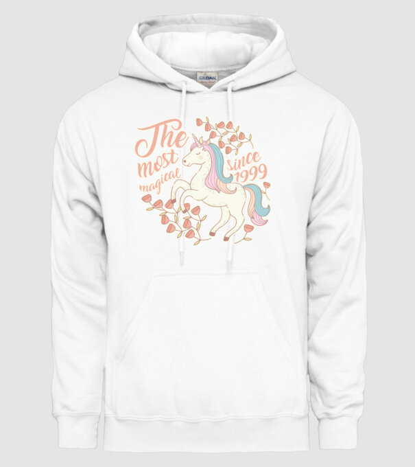 The most magical unicorn 1999 model alb pe tricou