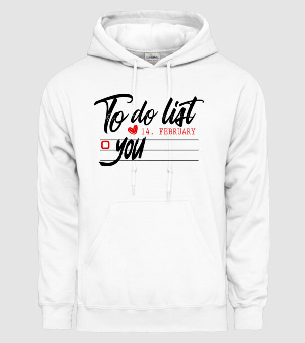 To do list model alb pe tricou