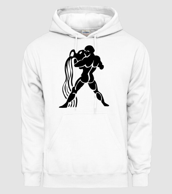 Aquarius Horoscope model alb pe tricou