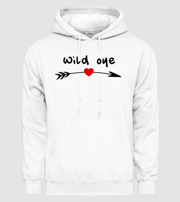 Wild one arrow model alb pe tricou
