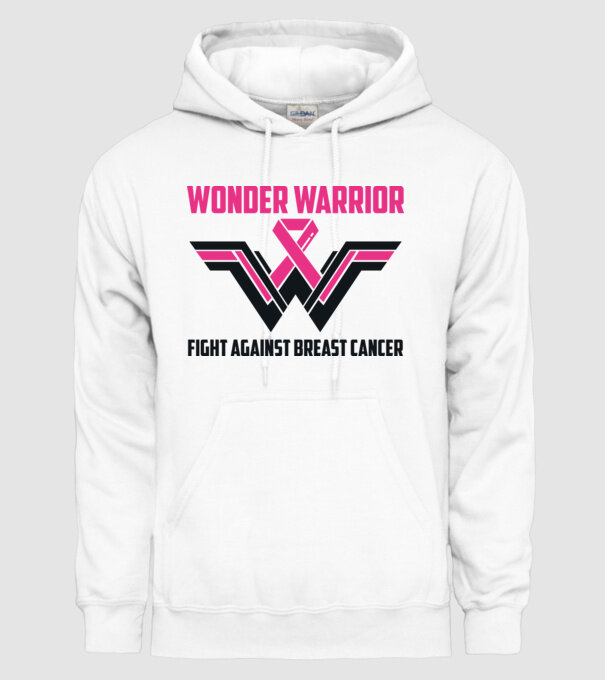 WONDER WARRIOR model alb pe tricou