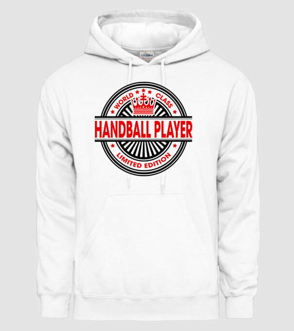 World class HANDBALIST model alb pe tricou