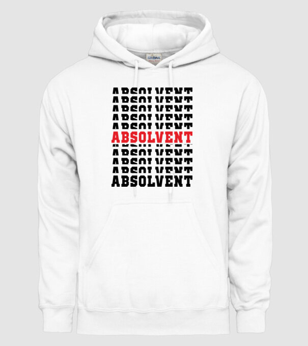 absolvent 2022 model alb pe tricou