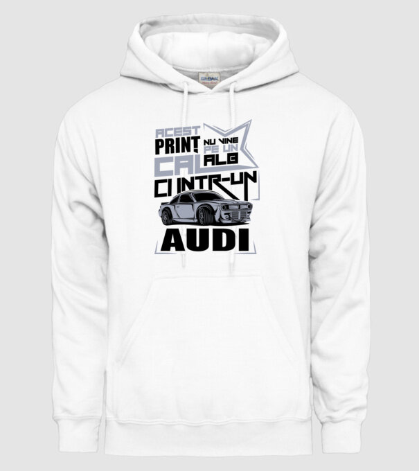 Acest prinț nu vine pe un cal alb, ci într-un Audi model alb pe tricou