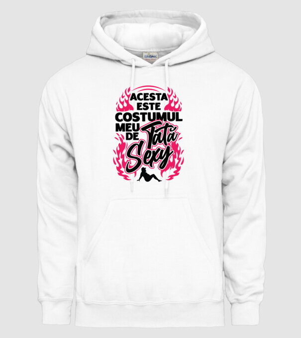 Acesta este costumul meu de tată sexy model alb pe tricou