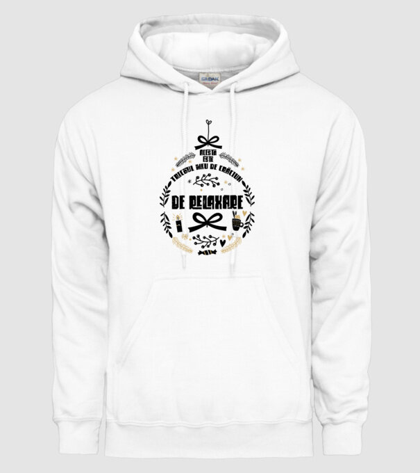 acesta este tricoul meu de Crăciun_ de relaxare model alb pe tricou