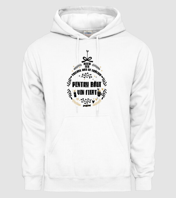 acesta este tricoul meu de Crăciun_pentru băut vin fiert model alb pe tricou