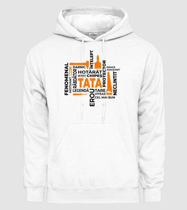 Acronimele tatălui model alb pe tricou