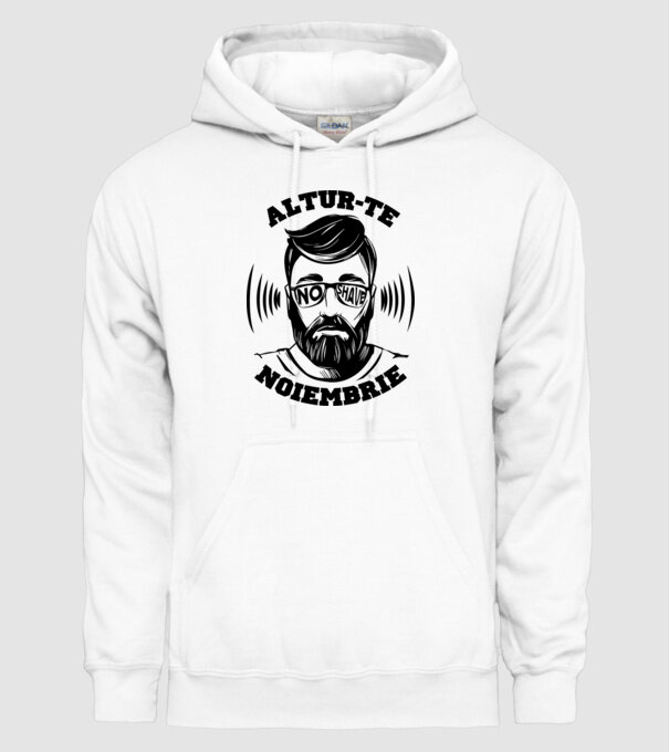 alătură-te - noiembrie model alb pe tricou
