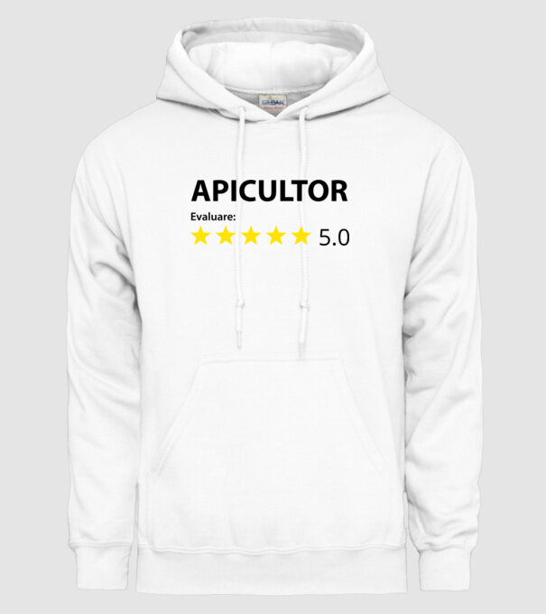 Evaluare :APICULTOR model alb pe tricou