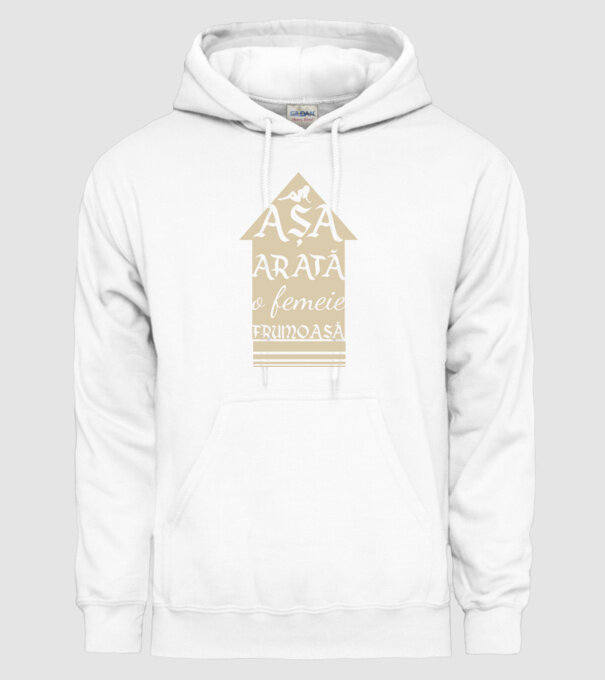 așa arată o femeie frumoasă model alb pe tricou