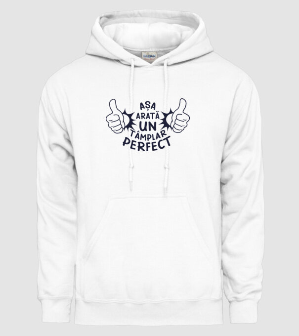 Așa arată un tâmplar perfect model alb pe tricou
