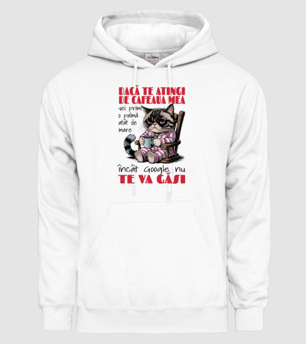 atinge cafeaua mea și nici măcar Google nu te va găsi Alb model alb pe tricou