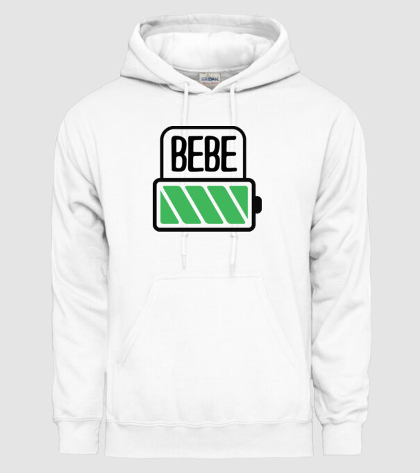 Bebe încărcat model alb pe tricou