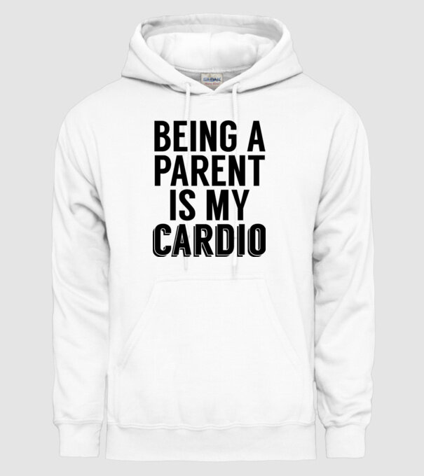 Being a parent model alb pe tricou