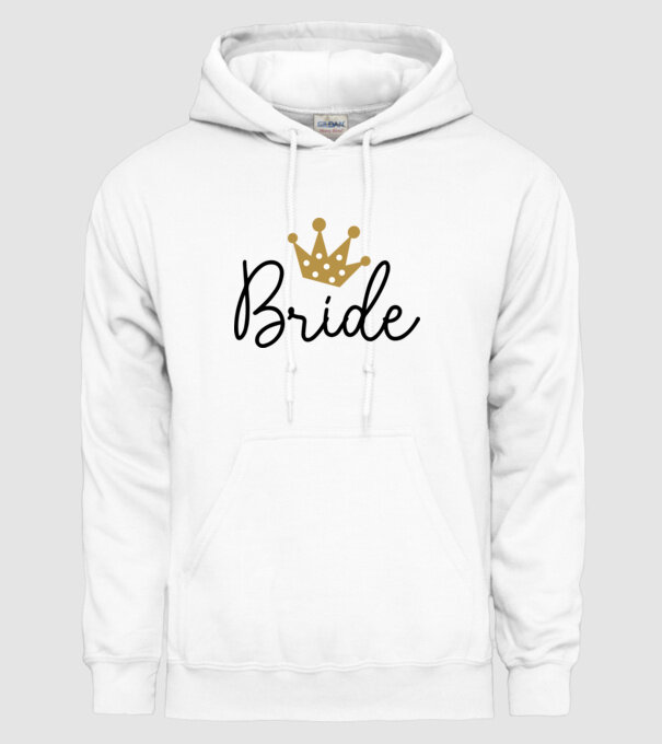 Bride princess model alb pe tricou