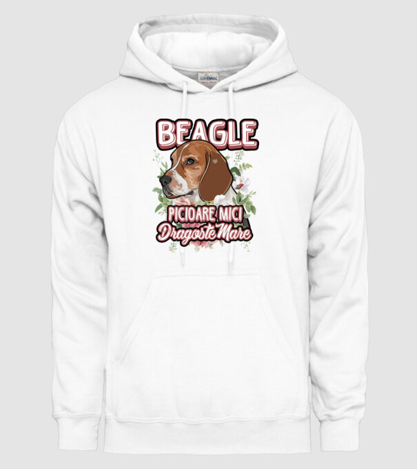 Bulldog francez picioare mici dragoste mare model alb pe tricou
