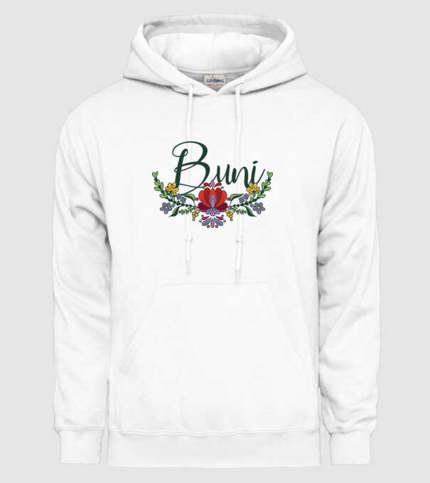 Buni model alb pe tricou