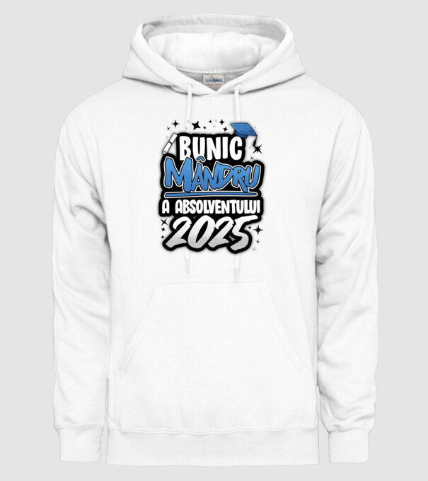 Bunic MÂNDRU a absolventului model alb pe tricou