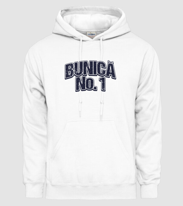 Bunică No.1 model alb pe tricou