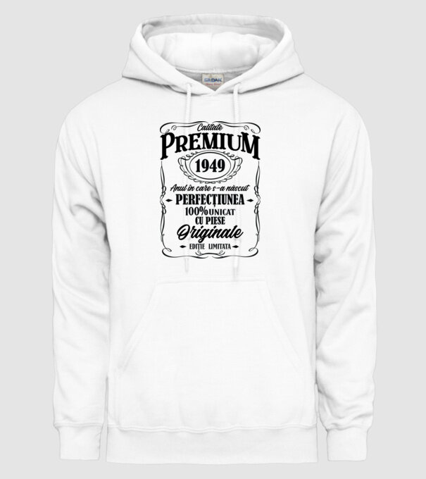 calitate premium -1949 - anul în care s-a născut - perfecțiunea - 100% unicat, cu piese originale, ediție limitată model alb pe tricou