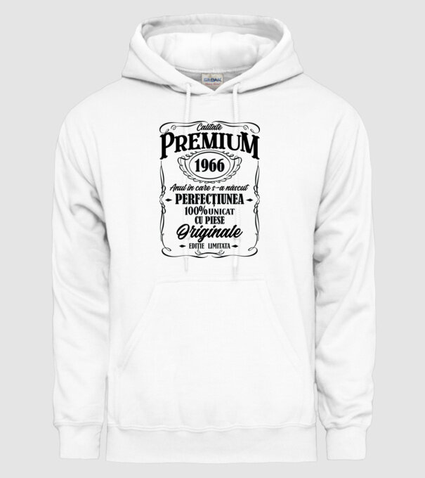 calitate premium -1966 - anul în care s-a născut - perfecțiunea - 100% unicat, cu piese originale, ediție limitată model alb pe tricou