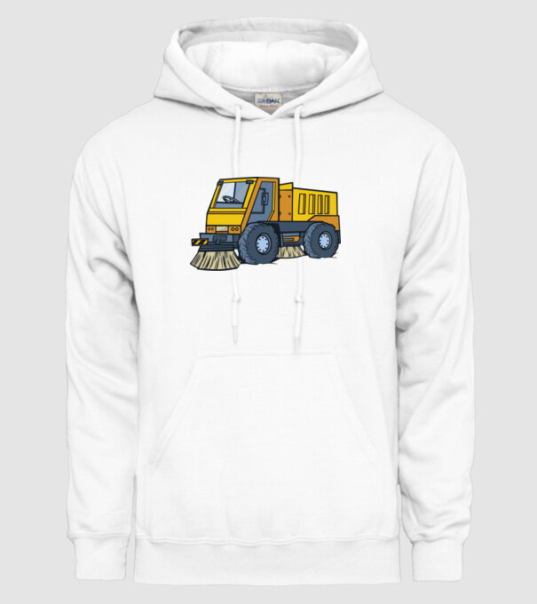 Camioane model alb pe tricou