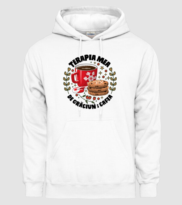 Cană de cafea de Crăciun model alb pe tricou