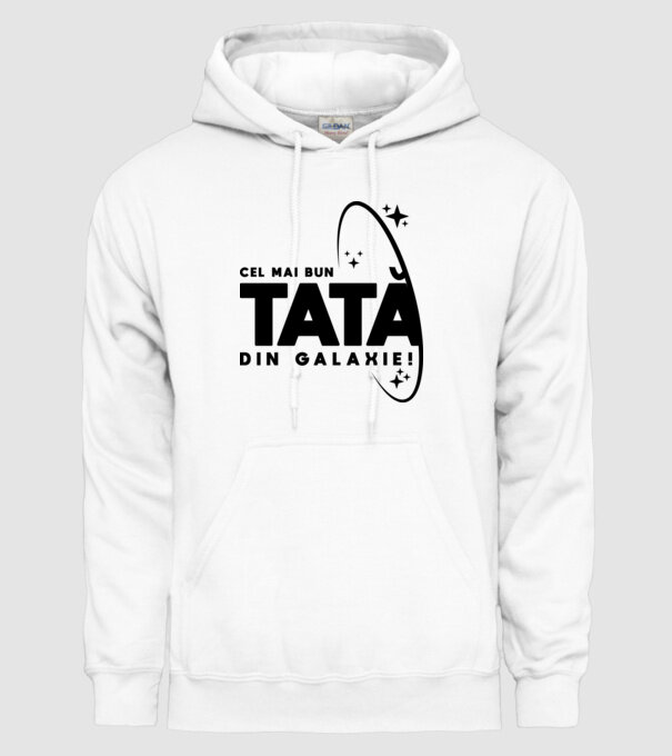 Cel mai bun tată din Galaxie! model alb pe tricou