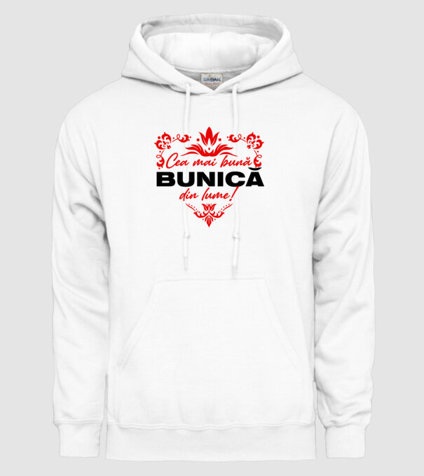Cea mai bună bunică din lume model alb pe tricou