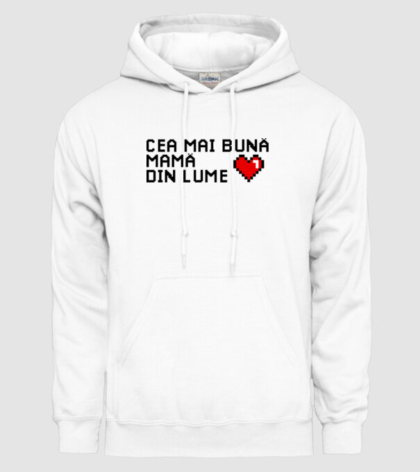 cea mai bună mamă din lume model alb pe tricou