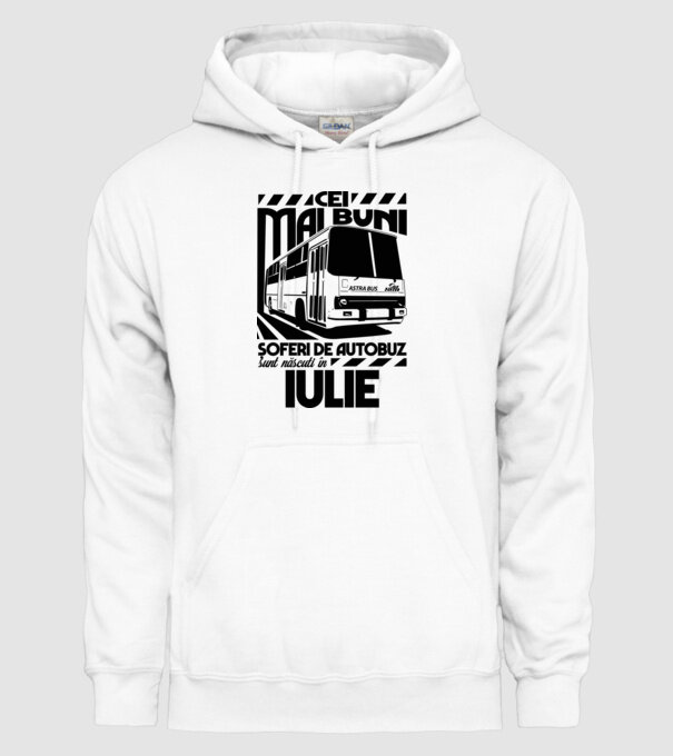 Cei mai buni șoferi de autobuz sunt născuți în Iulie model alb pe tricou