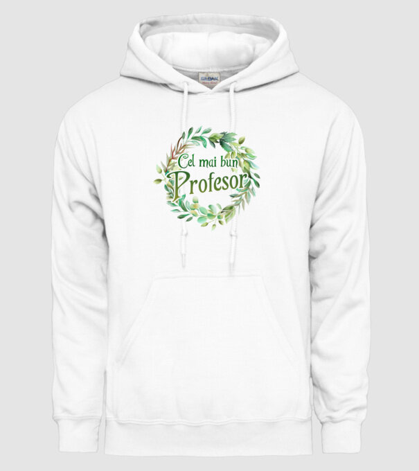 Cel mai bun profesor model alb pe tricou