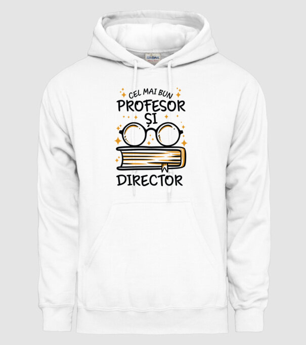 Cel mai profesor director model alb pe tricou